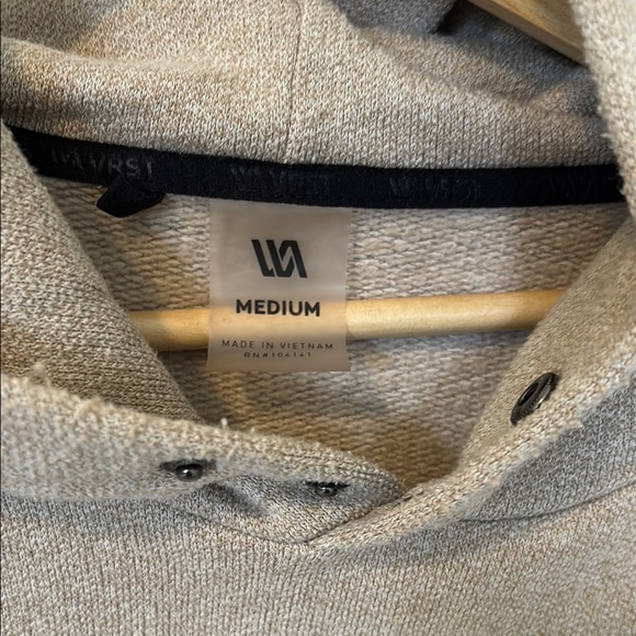 VRST men’s Pullover Hoodie beige tan size medium - Picture 3 of 4